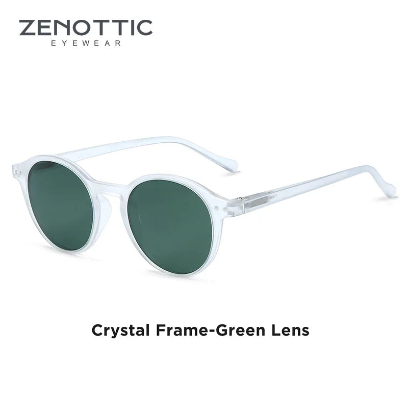 Zenottic Retro Polarized Sunglasses Vintage Round Frame UV400