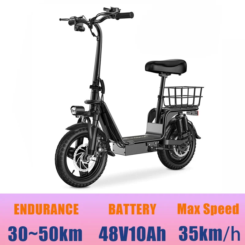 INSDRGNC14 Foldable Electric Bicycle 900W Dual Disc Brakes