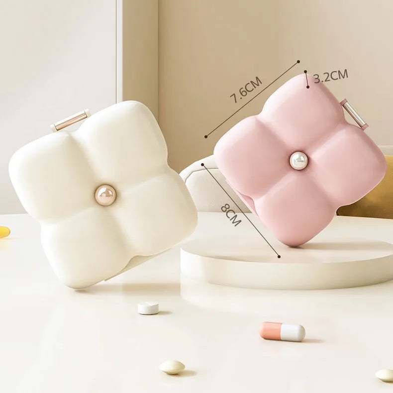 7 Grids Mini Portable Pill Box Weekly Medicine Vitamin Storage Organizer Travel Tablets Sealed Box Pills Case Container