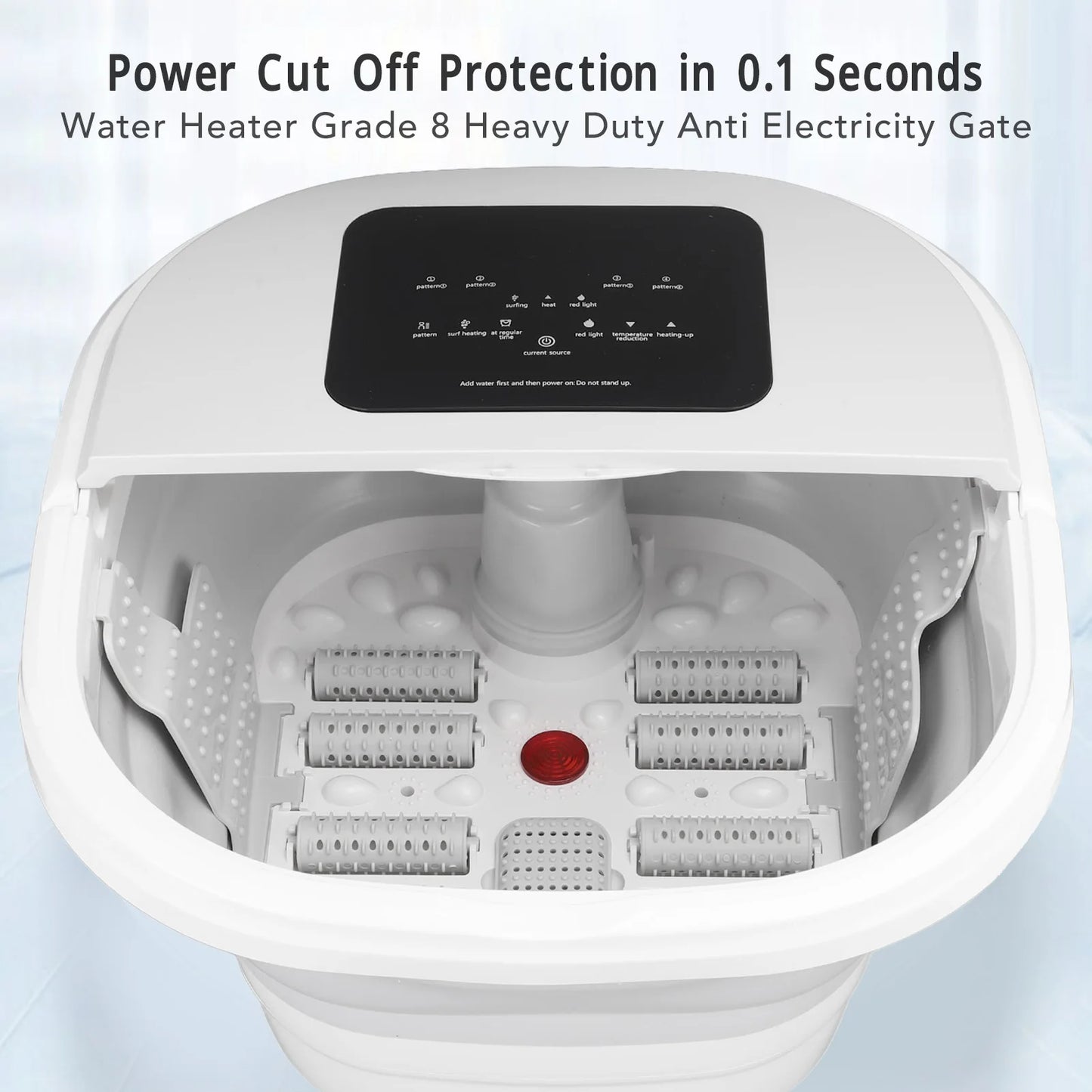 Foot Soak Tub Foldable Spa Massager 420W Large Capacity