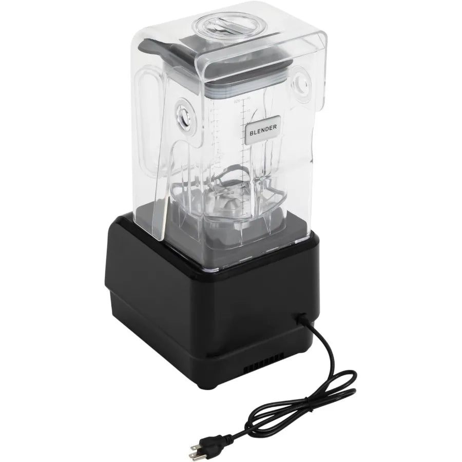 XMSJ Quiet Sound Enclosure Commercial Grade 2200W Blender With Shield