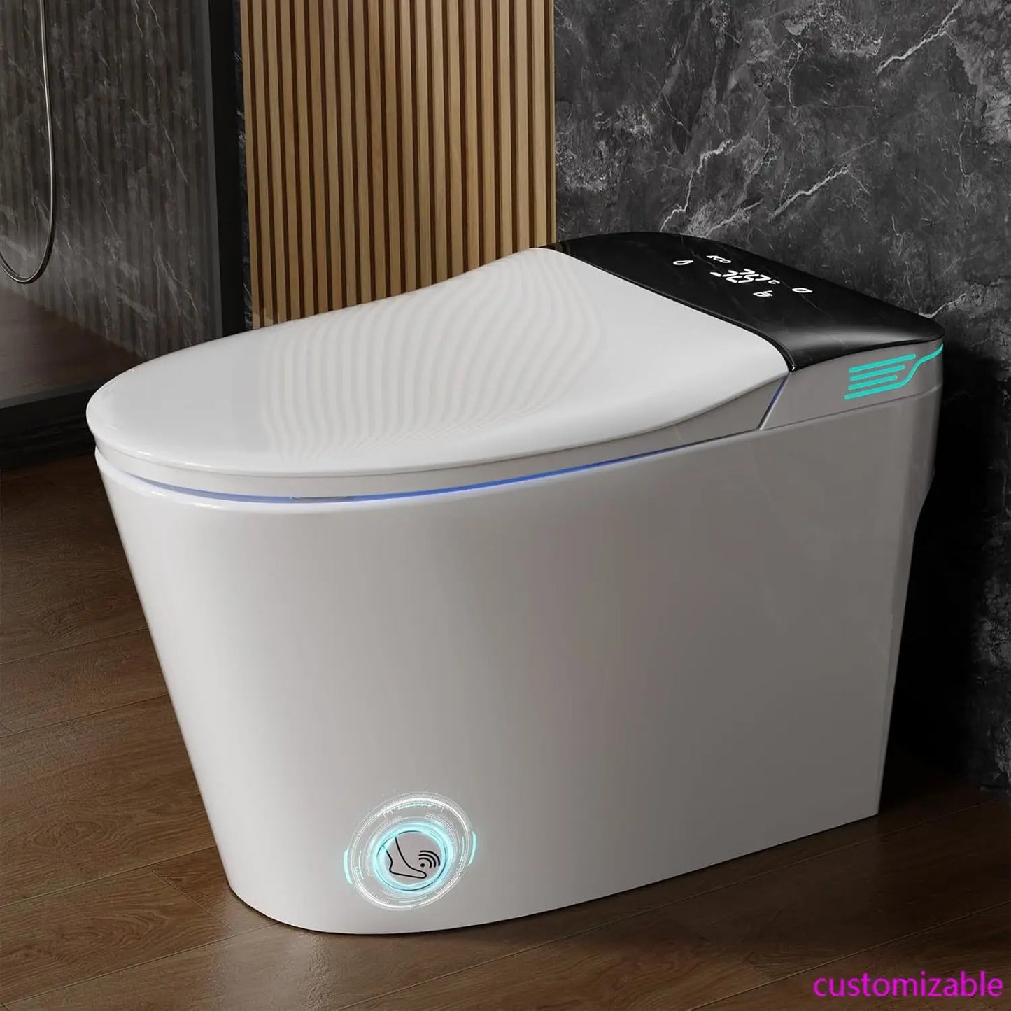 XMSJ Hyperextradimensional Ultramodern Smart Bidet Toilet One Piece With VoiceControl