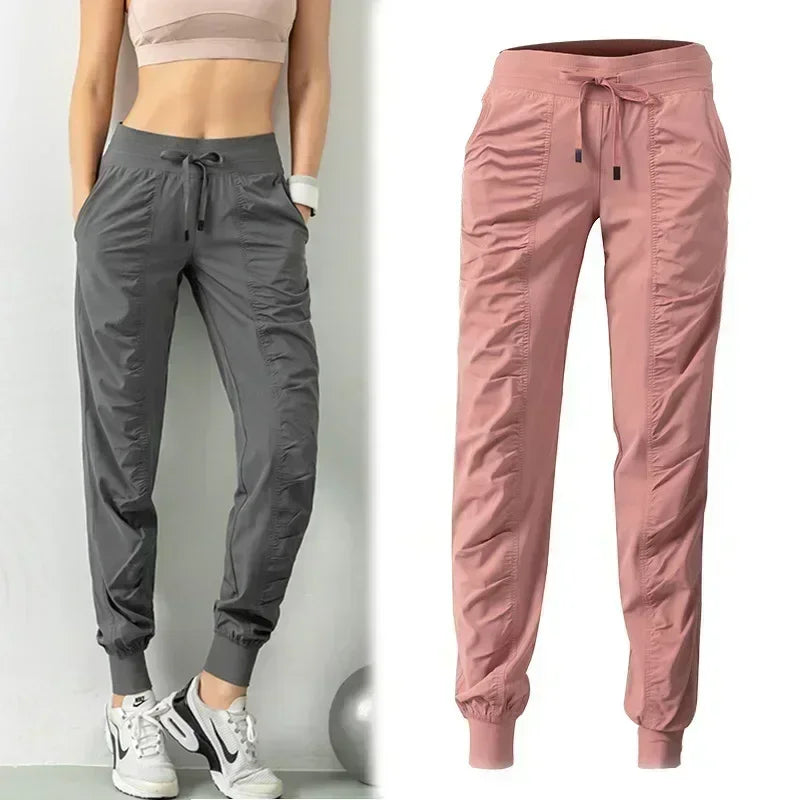Women's Quick Dry Running Joggers With Side Pockets
