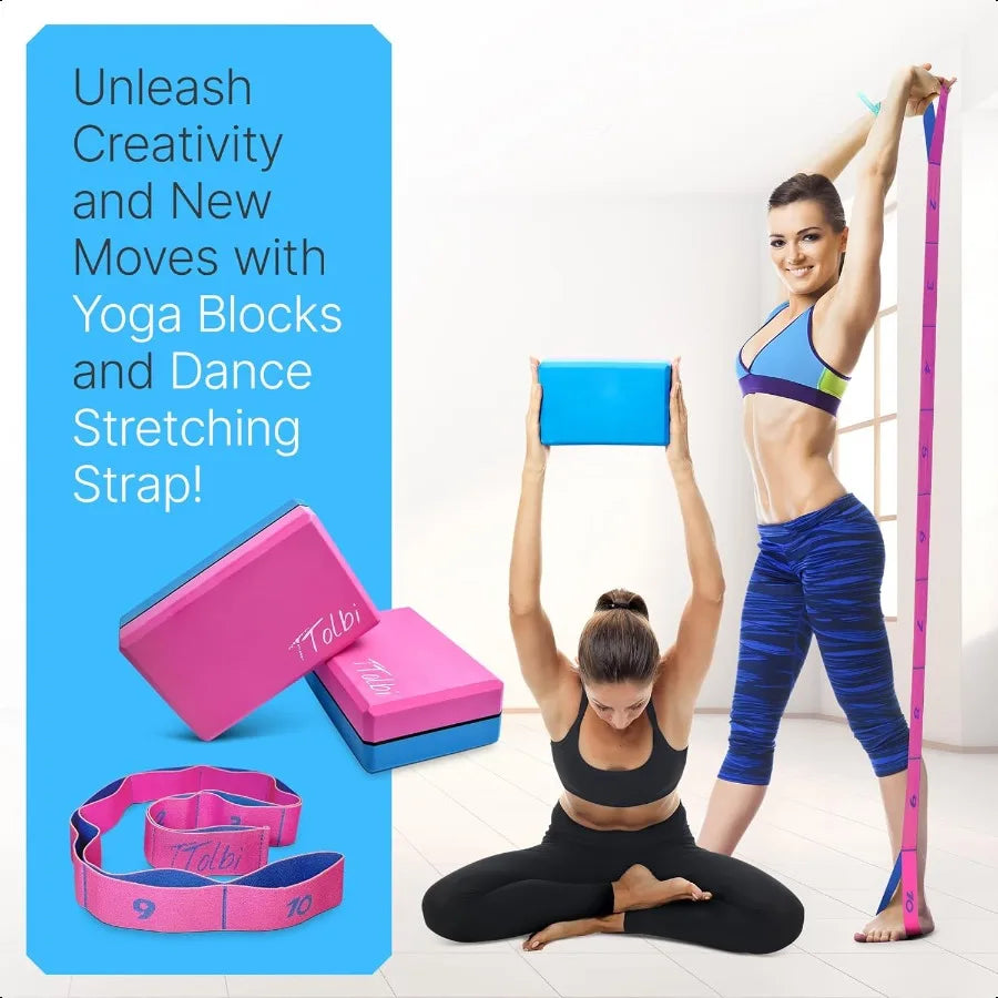 Hign-concerned Yoga Blocks 2 Pack Non Slip EVA Foam Blocks For Home Workouts Pilates And Stretching