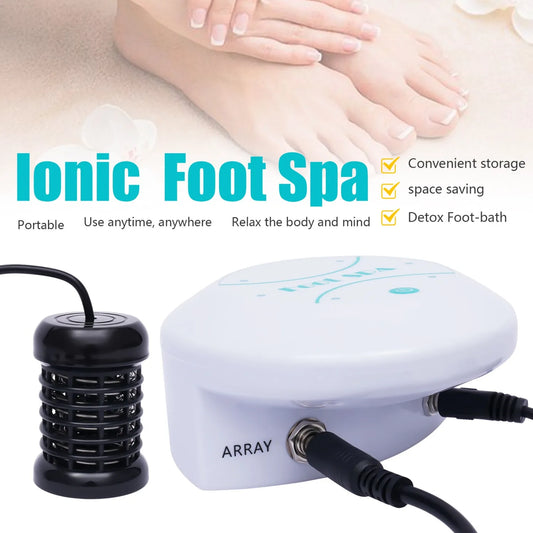 Portable Ionic Detox Foot Bath Machine for Home Use, Beauty Club, and Salon (Foot bath  not included)
