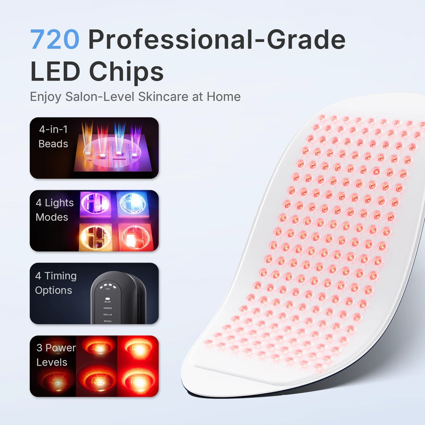 Hello Face L6 LED Light MaskSystem 720 LEDs 630nm 850nm