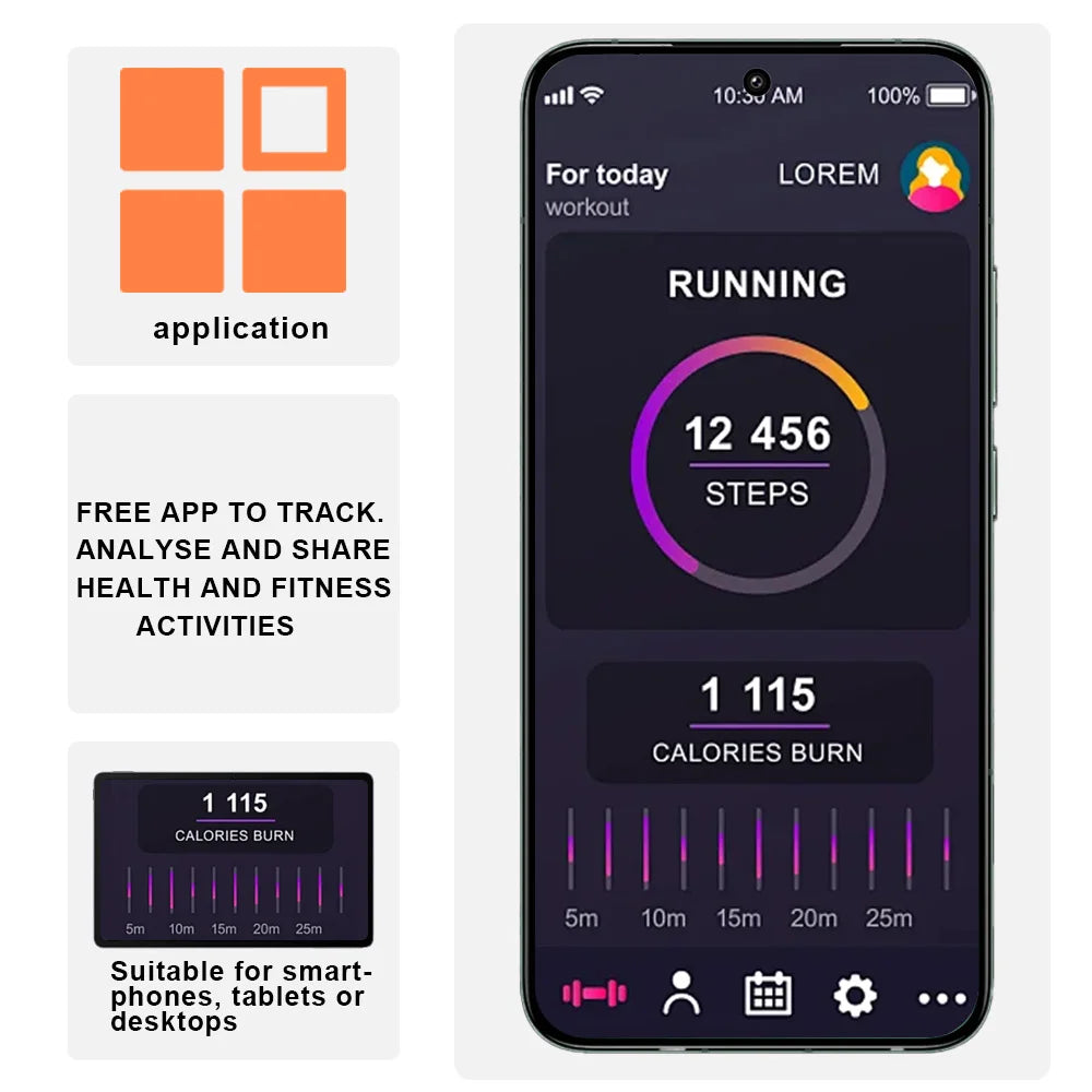 Anyloop Smartwatch for Women Activity Tracker with Health Monitoring
