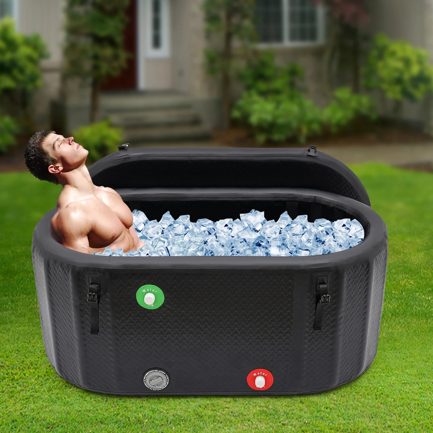 Inflatable Ice Bath Tub Portable Cold Plunge For Athlete Recovery