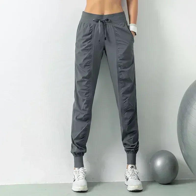 Women's Quick Dry Running Joggers With Side Pockets