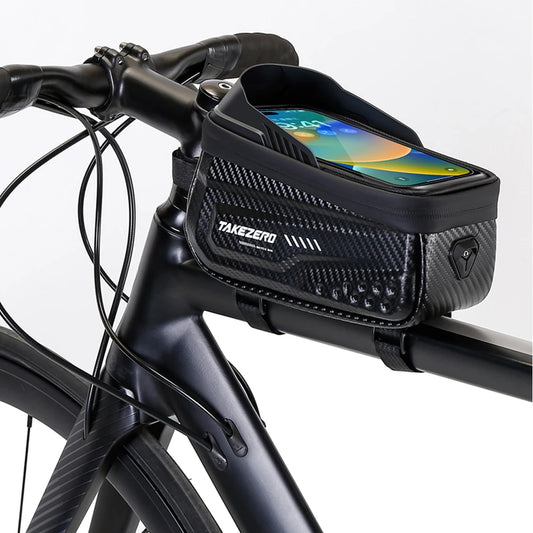 Bicycle Front Frame Bag Waterproof Touch Screen Road Bike