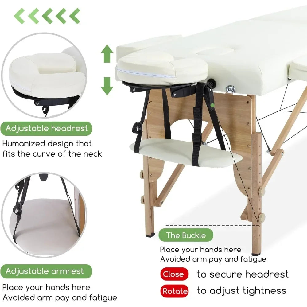 High Concerned Chemical Portable Massage Table 2 Fold