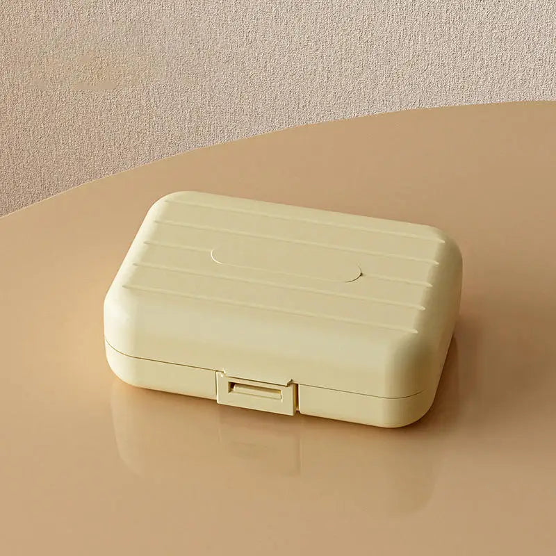 7 Grids Portable Mini Pill Box Double Sealed Medicine Storage Case Week Long Day Divided Lockable Drug Organizer Weekly 2030