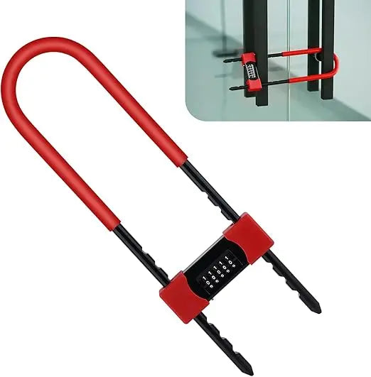 Hign-concerned U-Lock Five-Digit Code Long Shackle Bicycle Lock Tamper-Resistant Weatherproof
