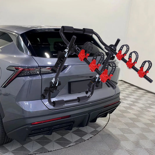 Foldable Trunk Mount Bike Rack Carrier for 3 Bikes SUVs