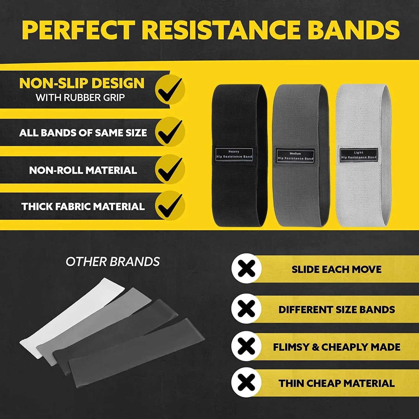 Glute And Hip Resistance Bands For Booty And Thigh Shaping