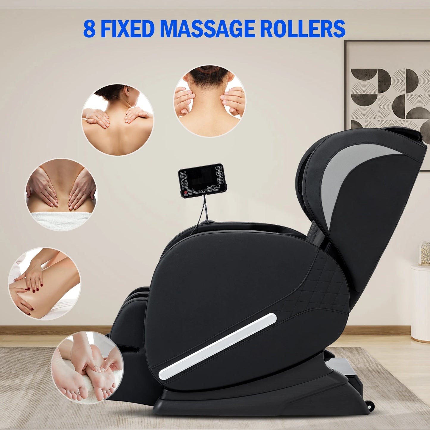 Electric Massage Chair Full Body Shiatsu Kneading Heating Zero Gravity