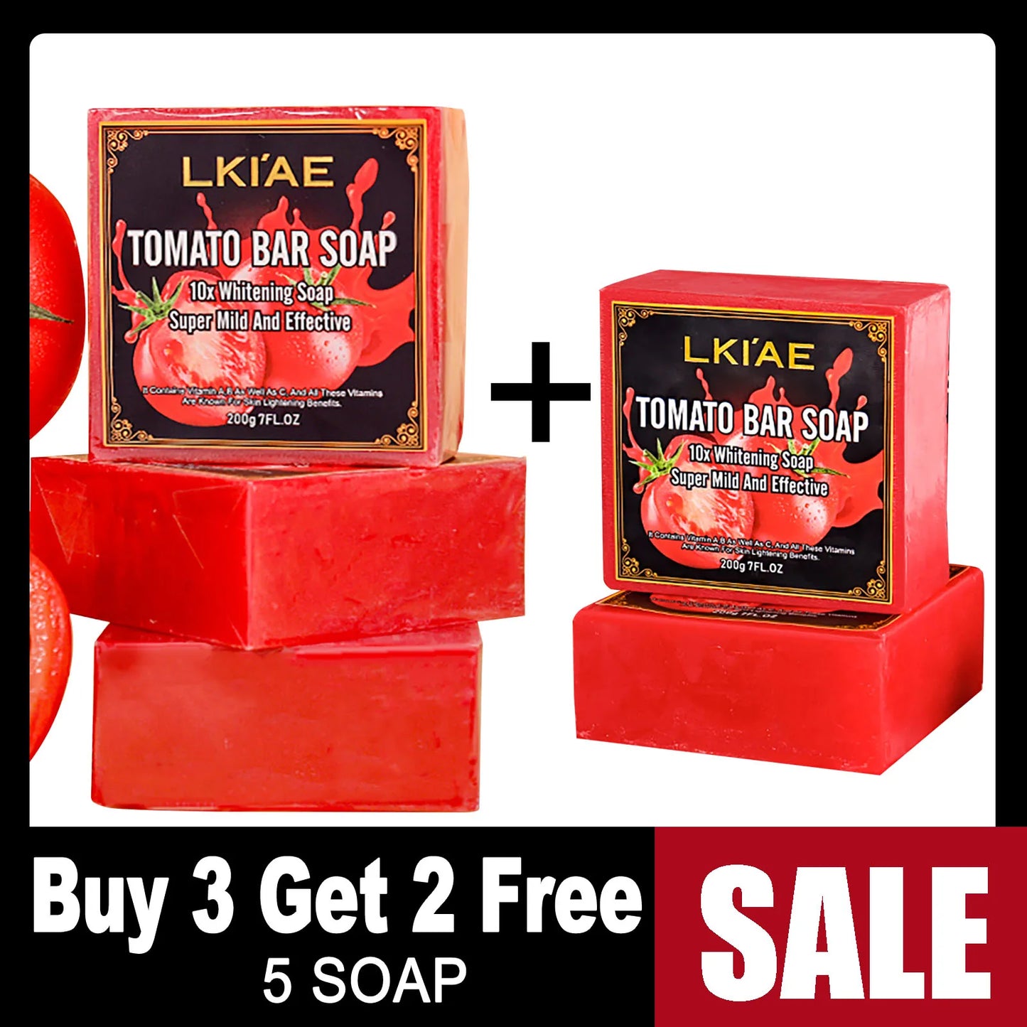 AILKE Aloe Vera Whitening Soap Acne Removal Radiant Skin