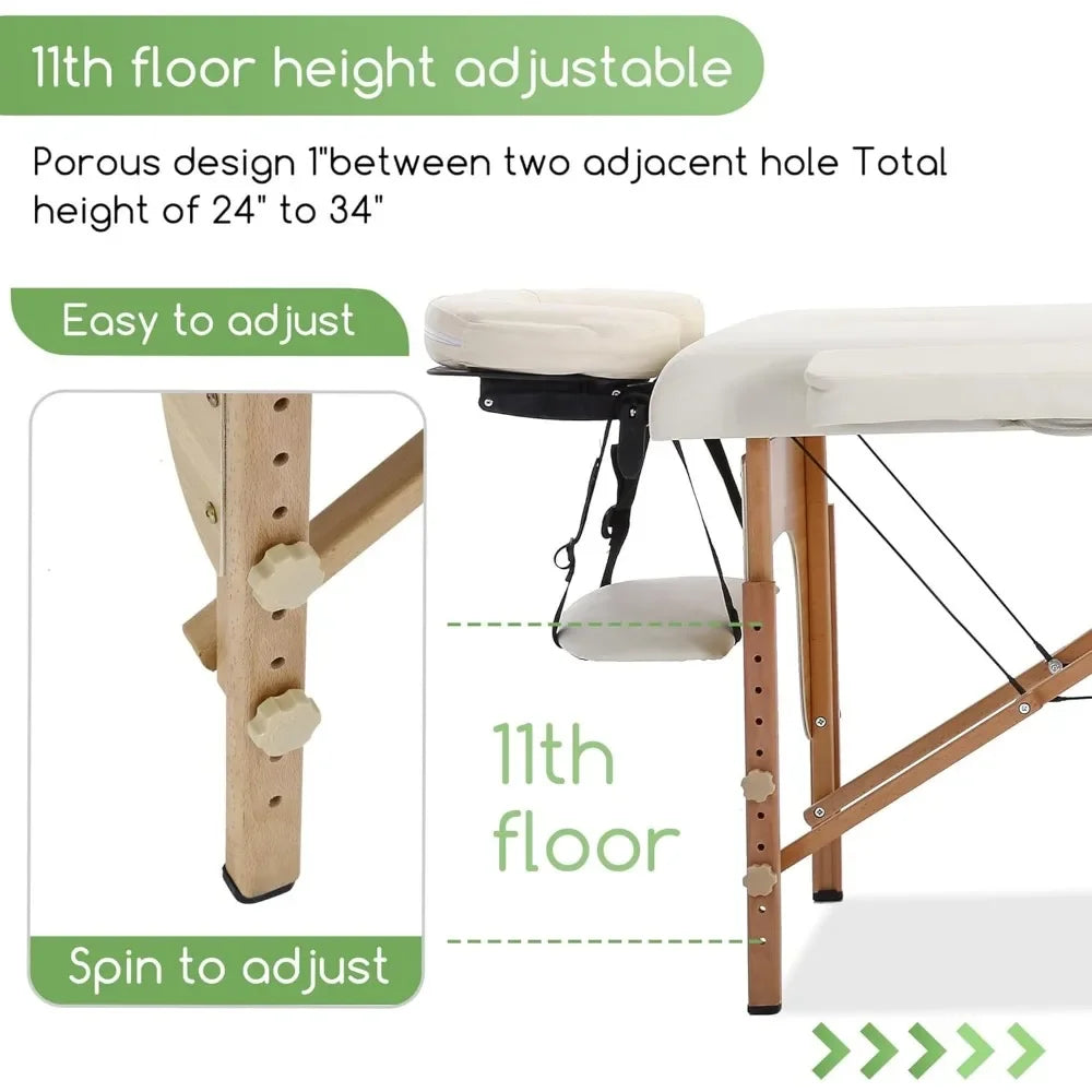 High Concerned Chemical Portable Massage Table 2 Fold