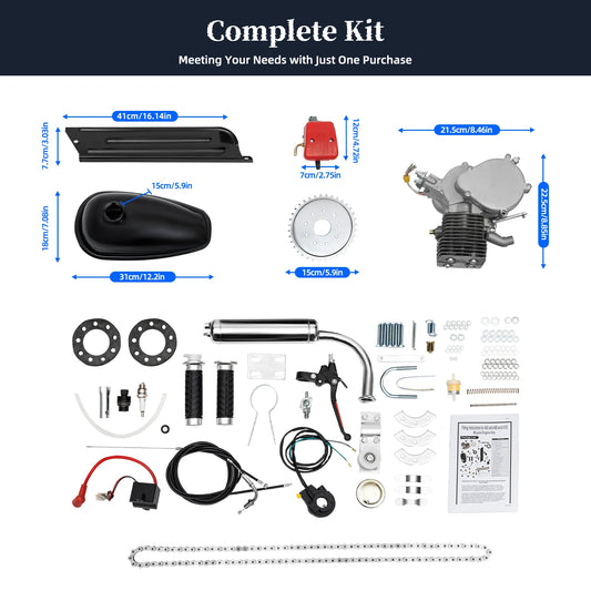 Upgraded Pro 100cc Motorized Bike Engine Kit 36 Tooth Sprocket DIY