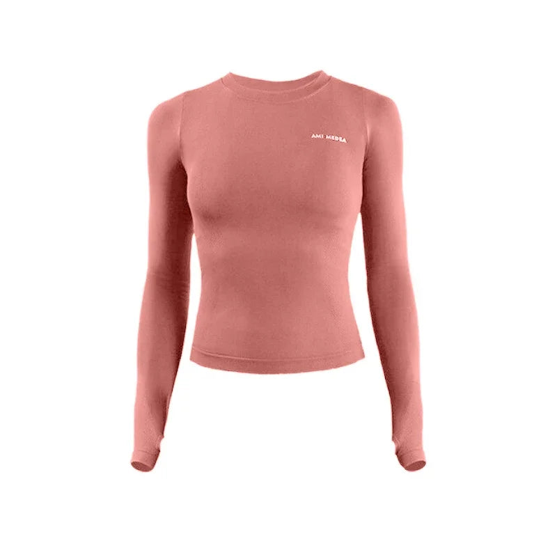 Women's Long Sleeve Top Yoga Shirts Running T-Shirt Workout Fitness Gym Sports Top
