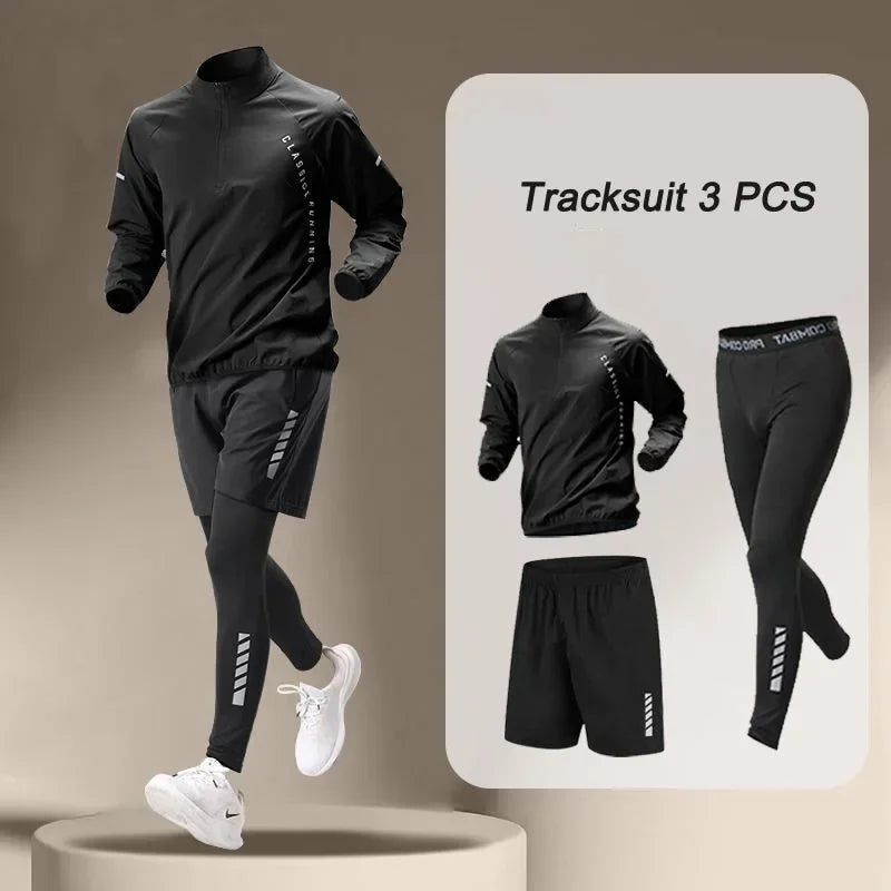 Unisex Quick Dry Outdoor Running Jacket Set For Fitness Wear