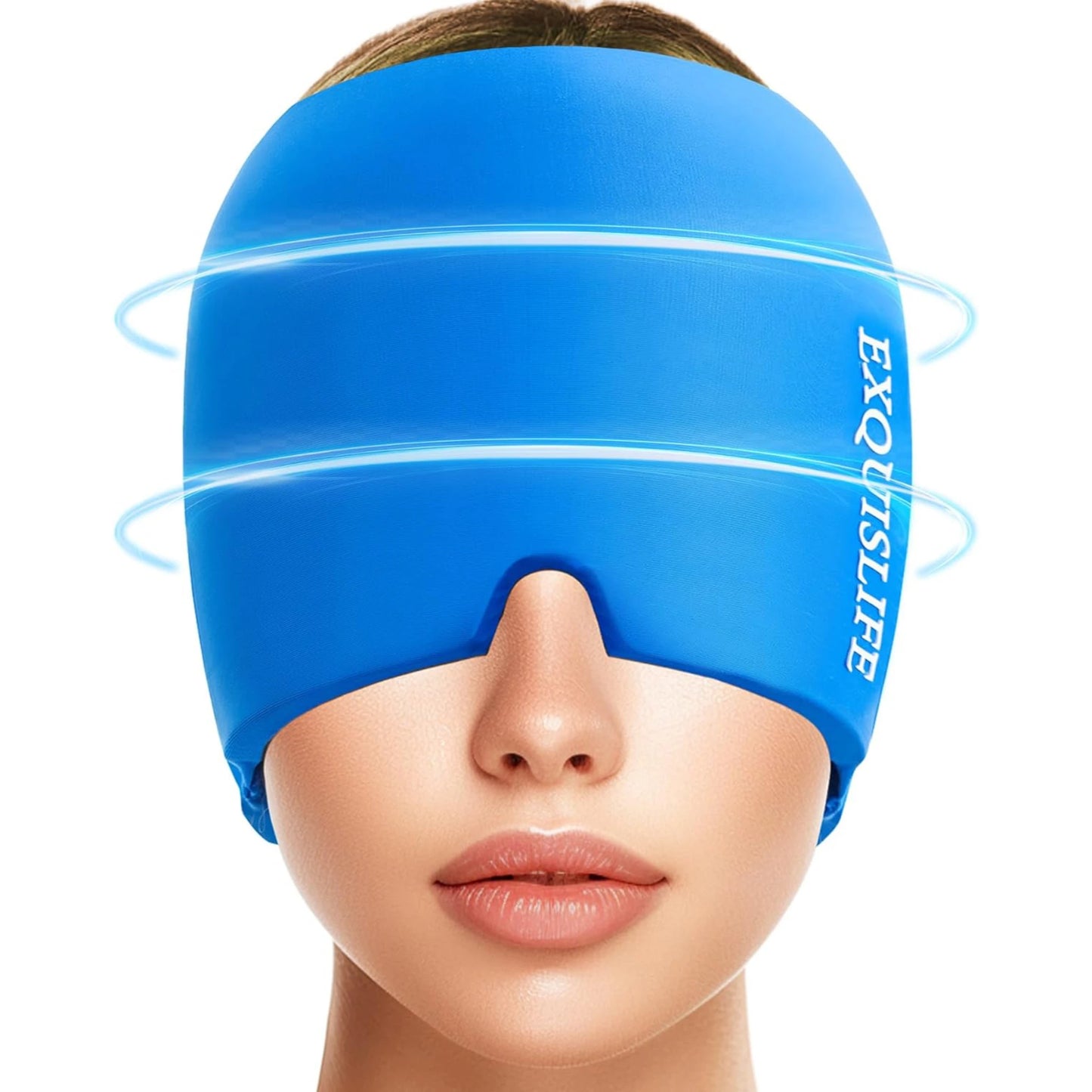 Wrap inus Puffy Eyes Tension Stress Headache Eyes Mask Hot Cold Therapy Migraine Cap Headache Relief Hat Migraine Ice Head Wrap