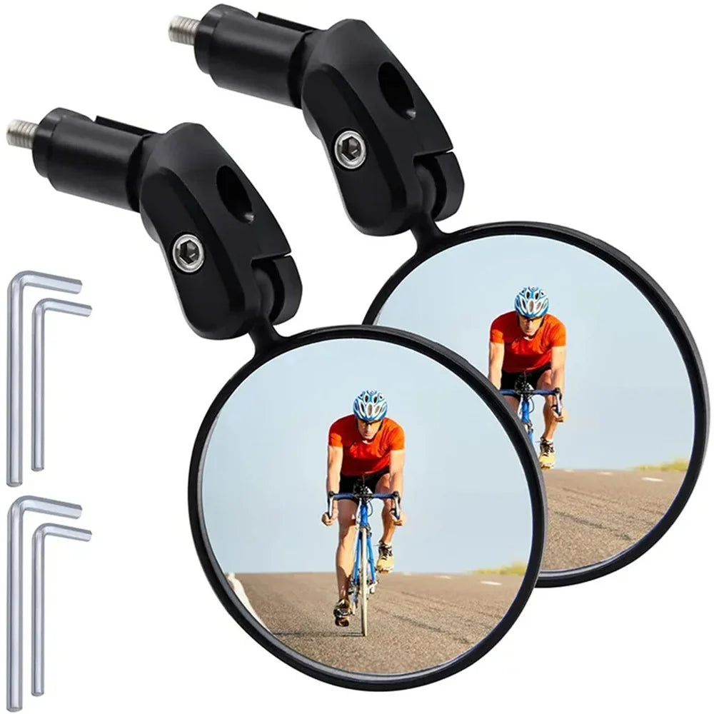 Bicycle Mirror Rearview Adjustable Wide Angle Handlebar