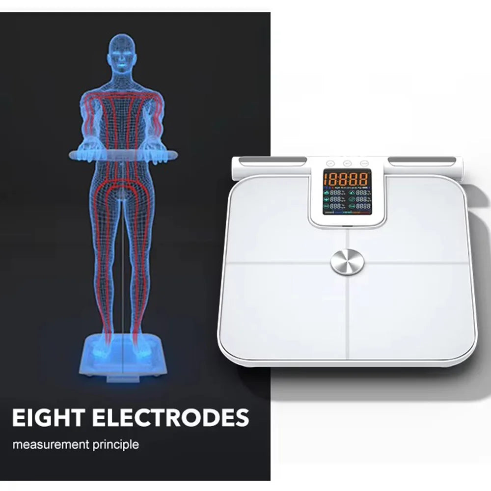 8 Electrode Digital Body Weight Scale With Full Body Composition