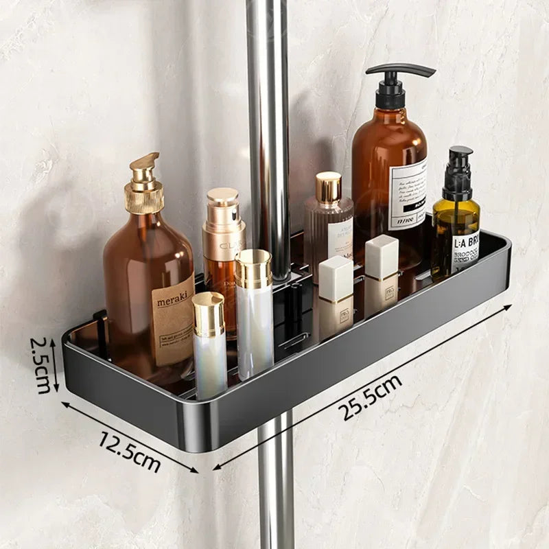 Dawndesslo Shower Head Holder Wall Mount Storage Shelf