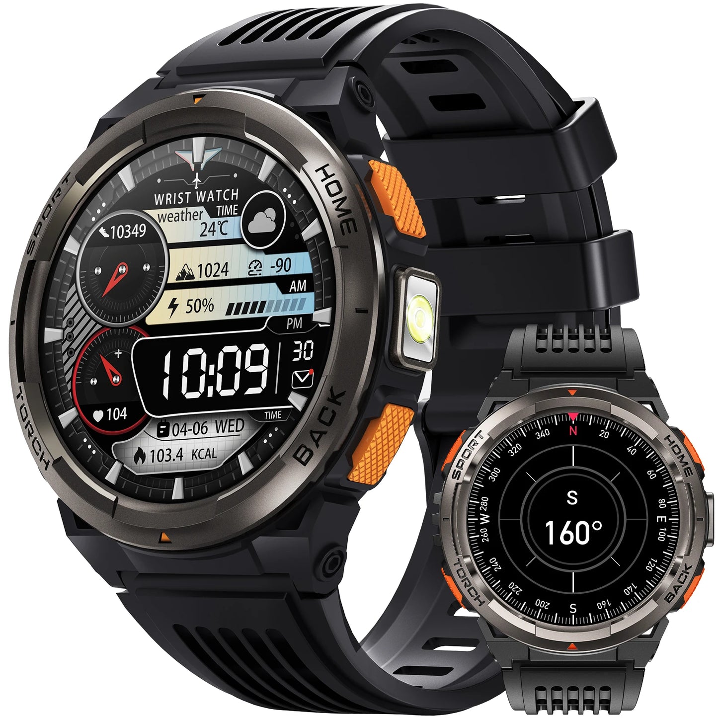 EIGIIS KE5 Smart Watch 3ATM Waterproof Compass Barometer
