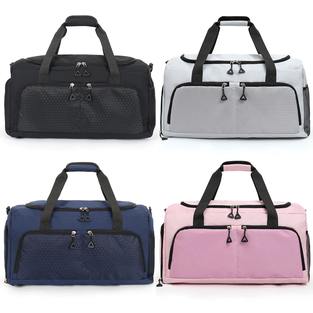 Travel Duffle Bag with Shoe Compartment and Wet Pocket Gym Bag Carry On Weekender Bag for Women and Men for Travel Workout Sport