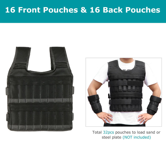 Adjustable Weighted Vest With Leg And Arm Weights 35 Kg