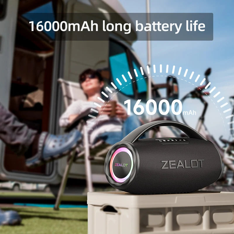 Zealot S97 80W Bluetooth Speaker RGB Light Waterproof Subwoofer