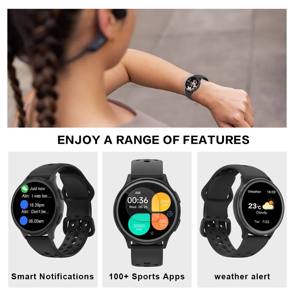 Anyloop Smartwatch for Women Activity Tracker with Health Monitoring