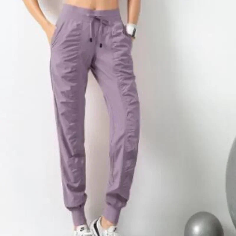 Women's Quick Dry Running Joggers With Side Pockets