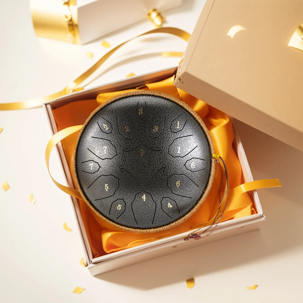 ALLOYSEED 15-Tone Steel Tongue Drum For Yoga Meditation