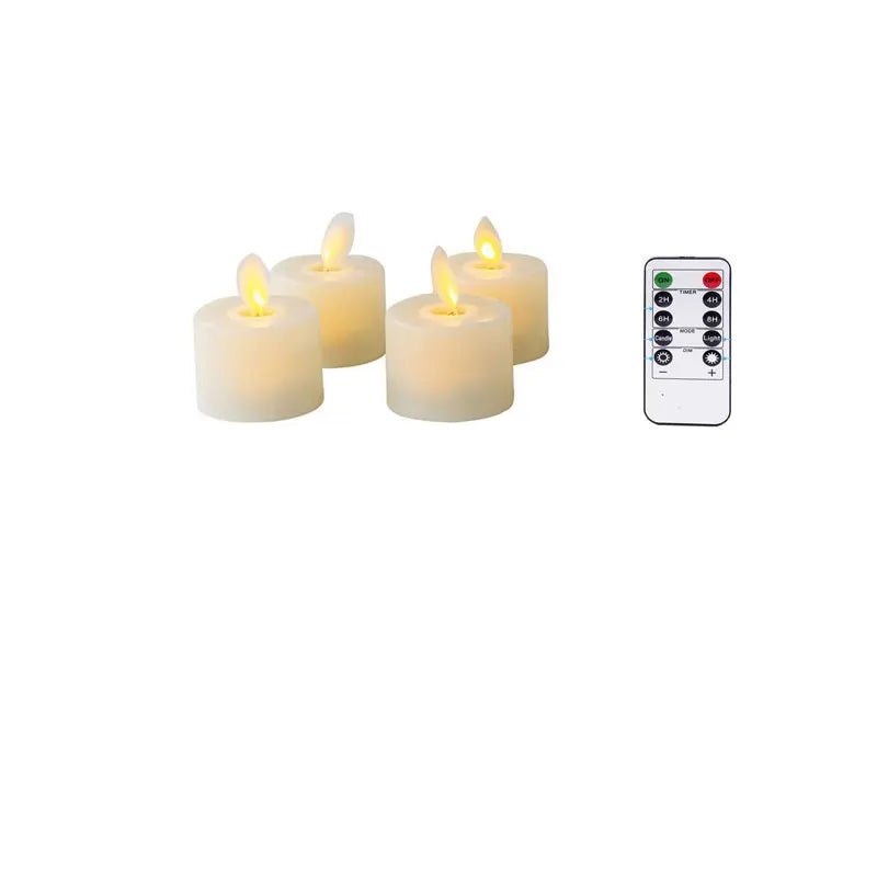 Flameless Moving Wick Candles With Remote Control