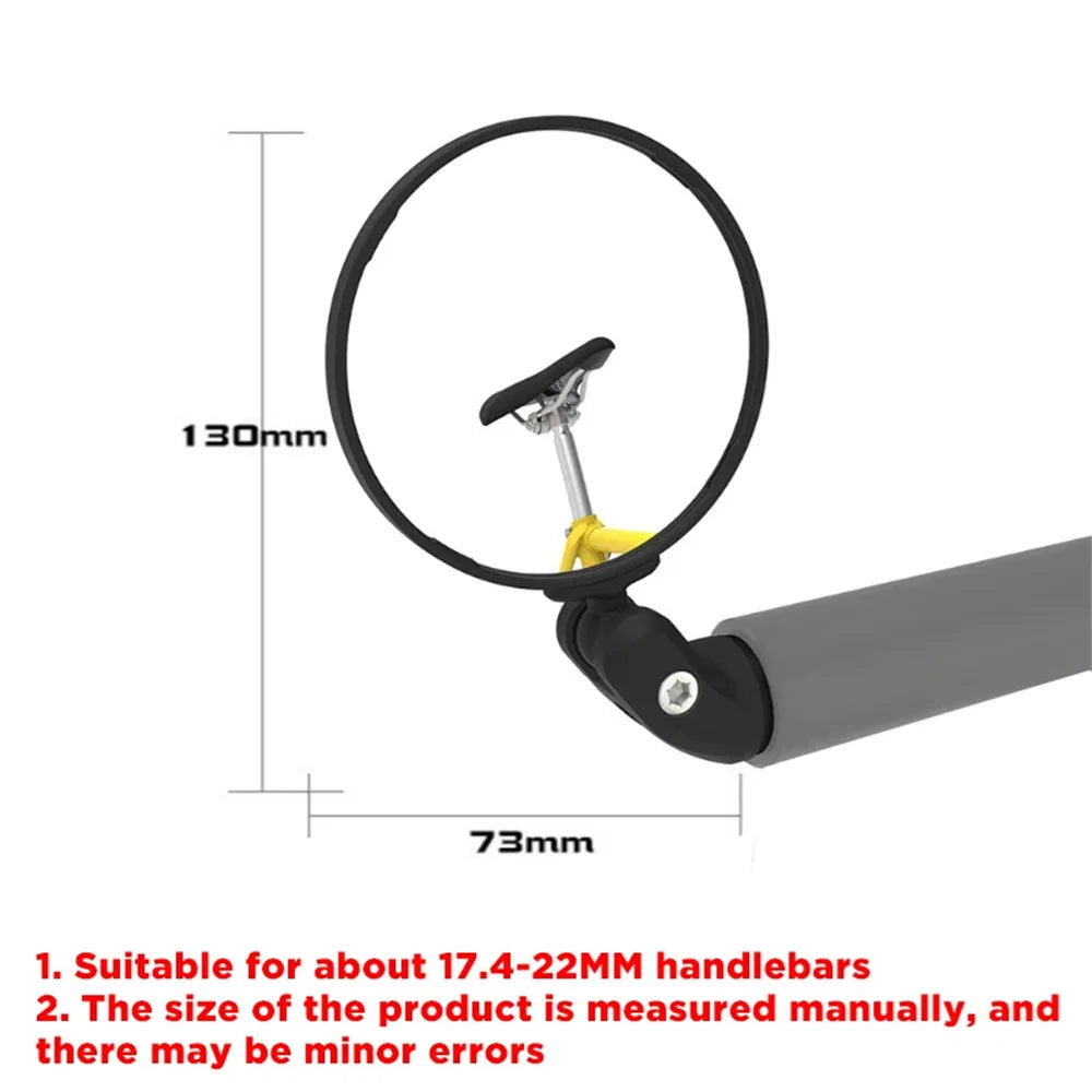 Bicycle Mirror Rearview Adjustable Wide Angle Handlebar