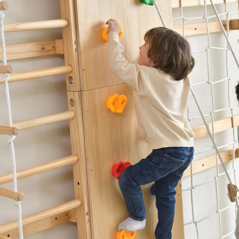 9-In-1 Swedish Ladder Wall Gym Set For Full Body Workout