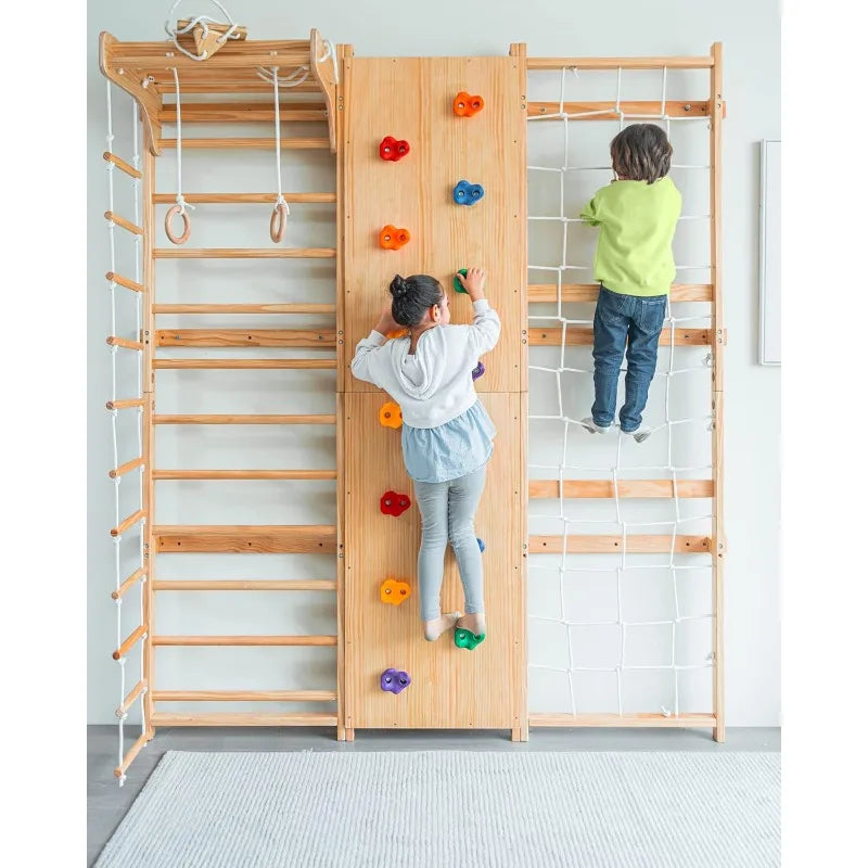 9-In-1 Swedish Ladder Wall Gym Set For Full Body Workout