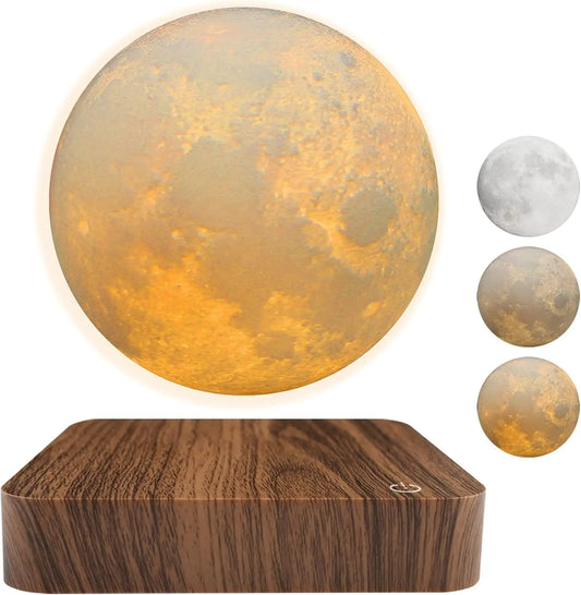 Levitating Moon Lamp Magnetic Floating Night Light Desk Decor