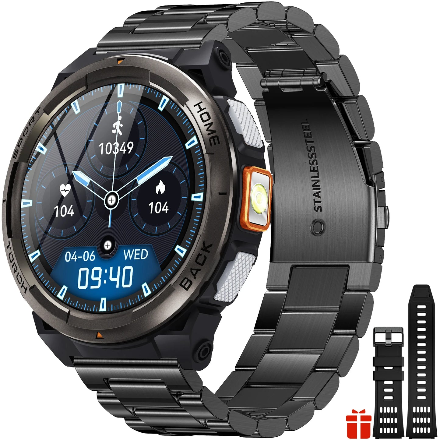 EIGIIS KE5 Smart Watch 3ATM Waterproof Compass Barometer