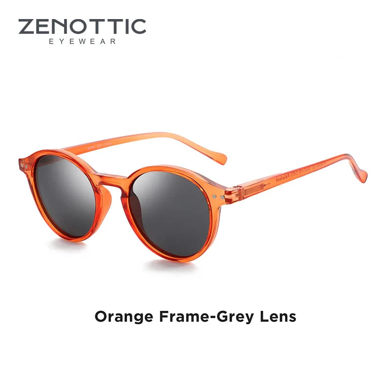 Zenottic Retro Polarized Sunglasses Vintage Round Frame UV400