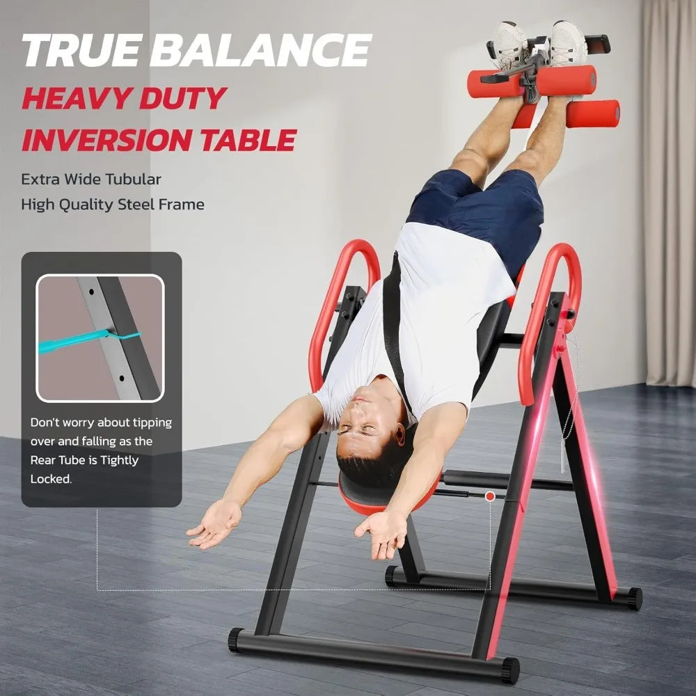 Gravity Heavy Duty Inversion Table With Headrest And Belt