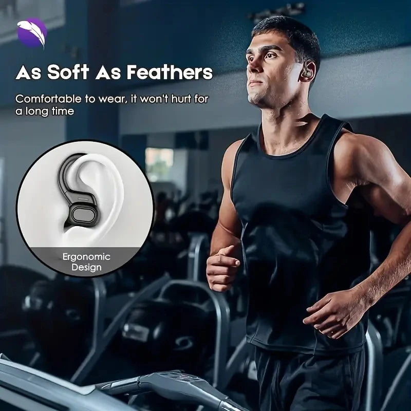 SHUKE Bluetooth Earbuds Wireless Earphones Earhook Headset With Mic