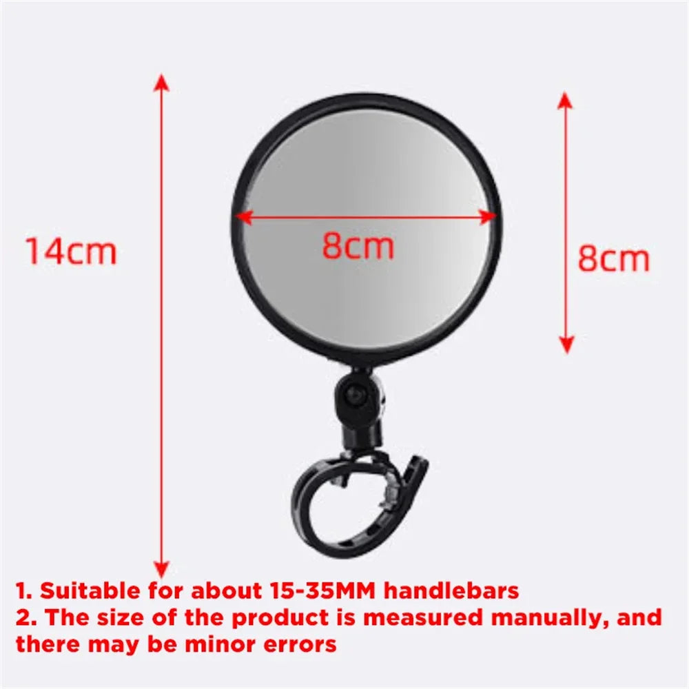 Bicycle Mirror Rearview Adjustable Wide Angle Handlebar