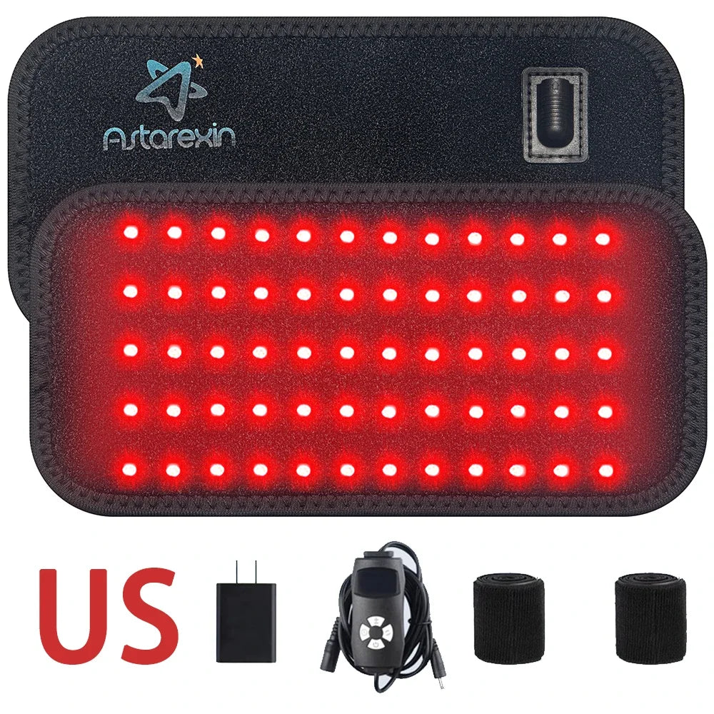 Red Light Therapy Belt 60 LEDs 660nm Red Light Infrared 850nm Wrap Slimming Machine Waist Heat Pad For Muscle Soreness Skin Care