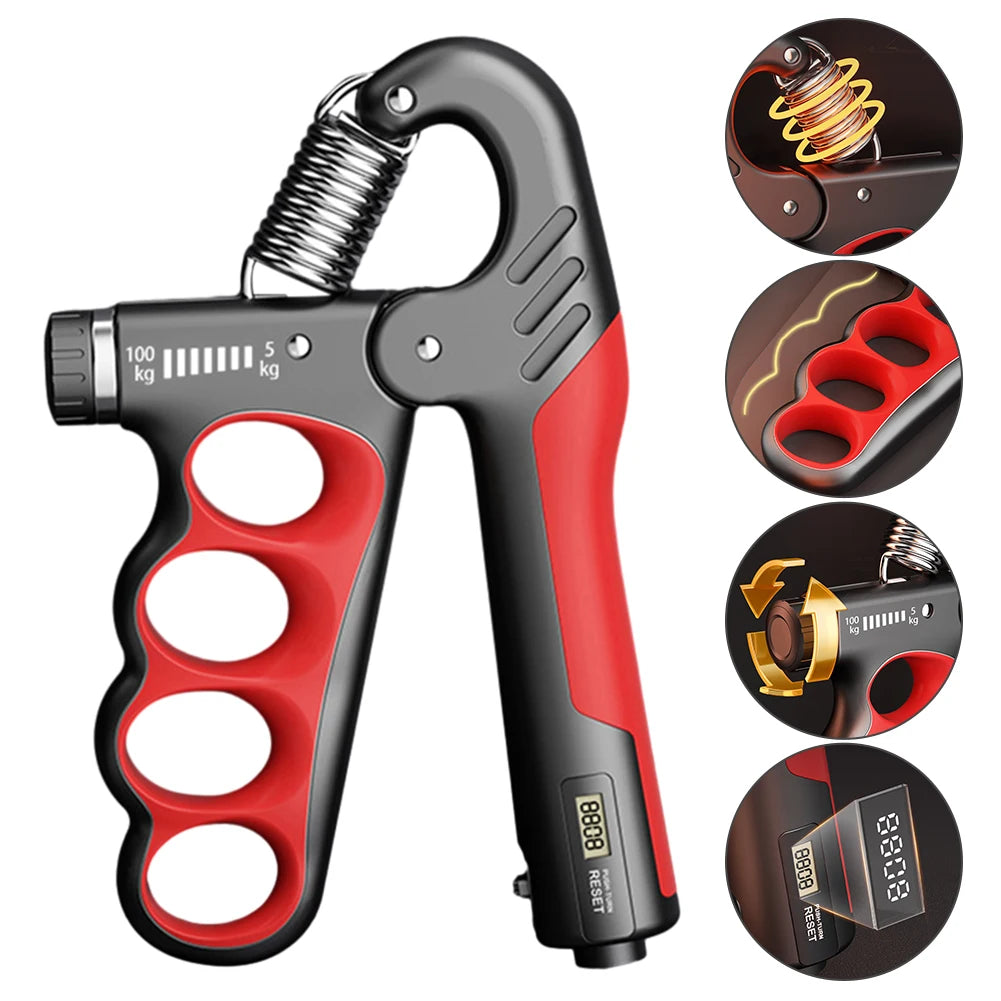 VKTECH 5-100KG Adjustable Grip Strength Trainer Hand Gripper