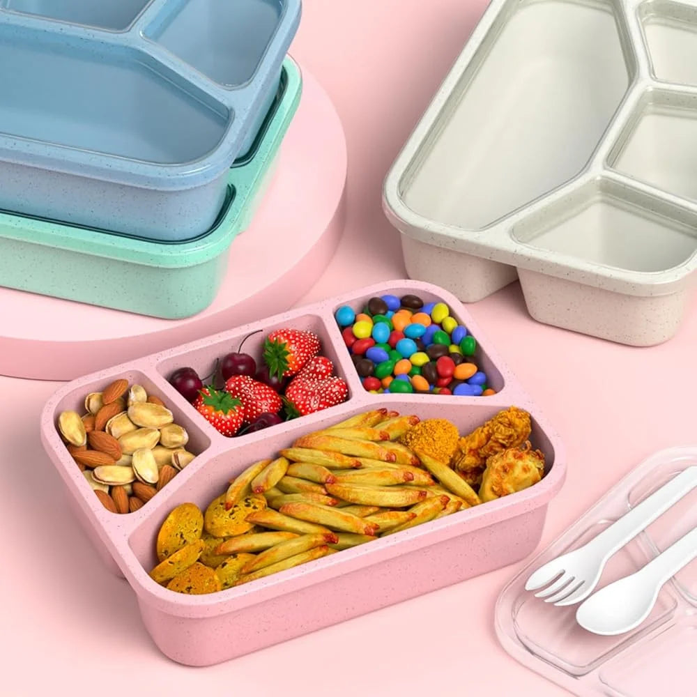 Bento Box 4 Compartment Lunch Box For Adults And Kids