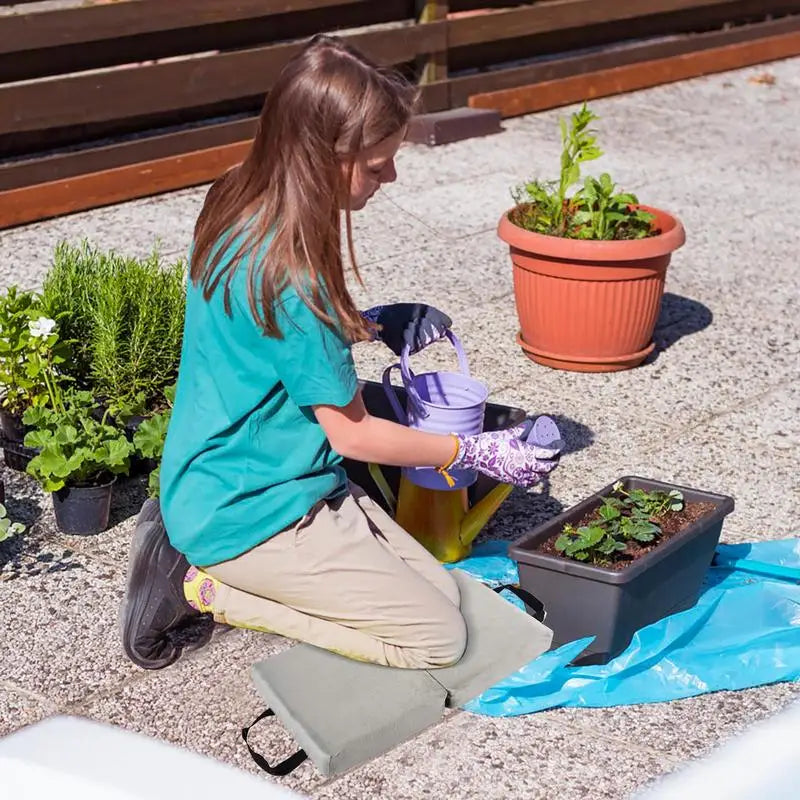 Foldable Garden Kneeler Pad With Handle Extra Thick Foam Cushion